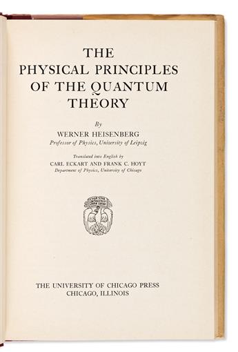 Heisenberg, Werner (1901-1976) The Physical Principles of the Quantum Theory.